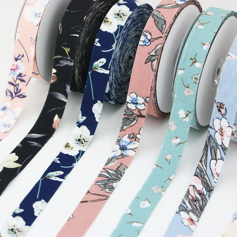 Бант 25 мм материал для аксессуаров волос хлопковая кружевная лента с принтом