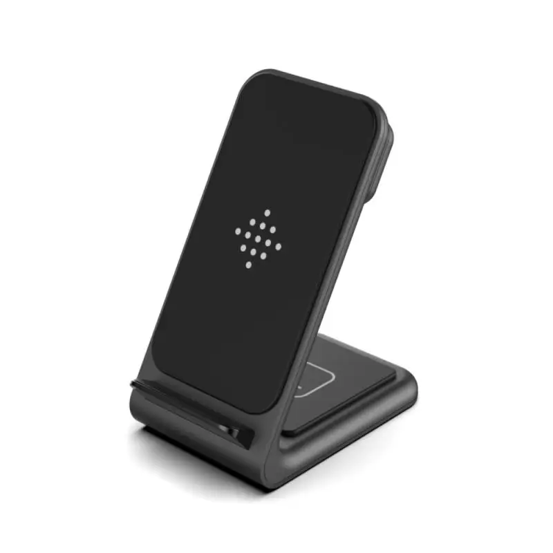 

Quick Charge 15W Qi Fast Wireless Charger pad Stand For iPhone 11 XR X 8 Watch 3 In 1 Foldable Charging Dock Station for Airpods