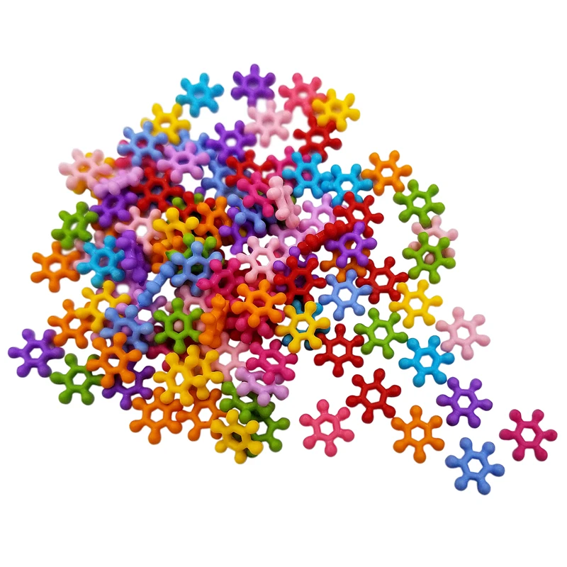 

Бусины-разделители 8 мм, 500 шт., для изготовления браслетов и ожерелий своими руками, уникальный подарок, бусины снежинки сплошного цвета, акс...