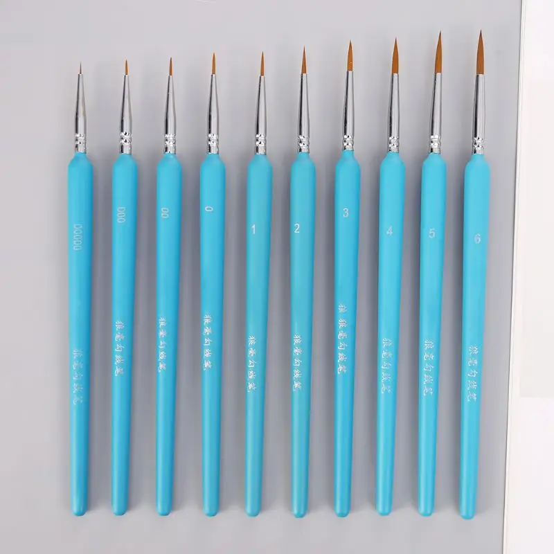 10 шт./компл. Профессиональный Волк волос ручка закладка тонкой Краски ing набор