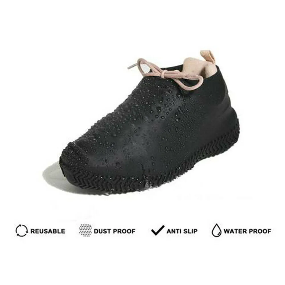 

Waterproof Shoe Covers Cycling Rain Reusable Silicone Elastic Anti-Slip Protection for Outdoor MC889