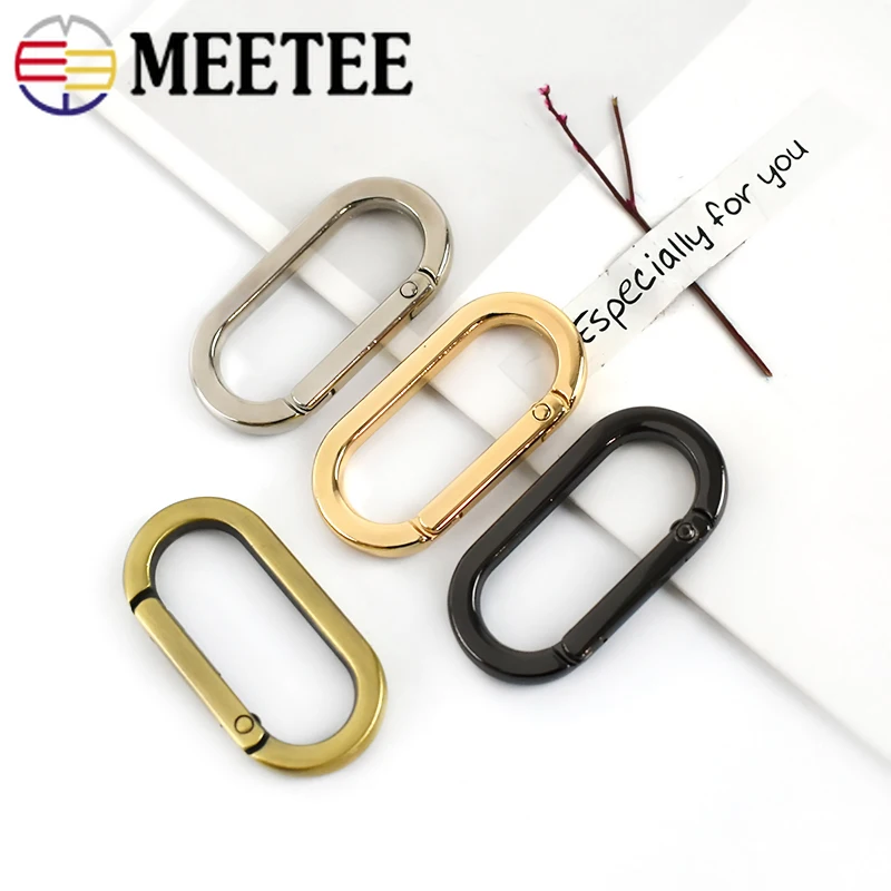 5/10 шт весеннее овальное кольцо открывающийся брелок кожаная сумка ремень с