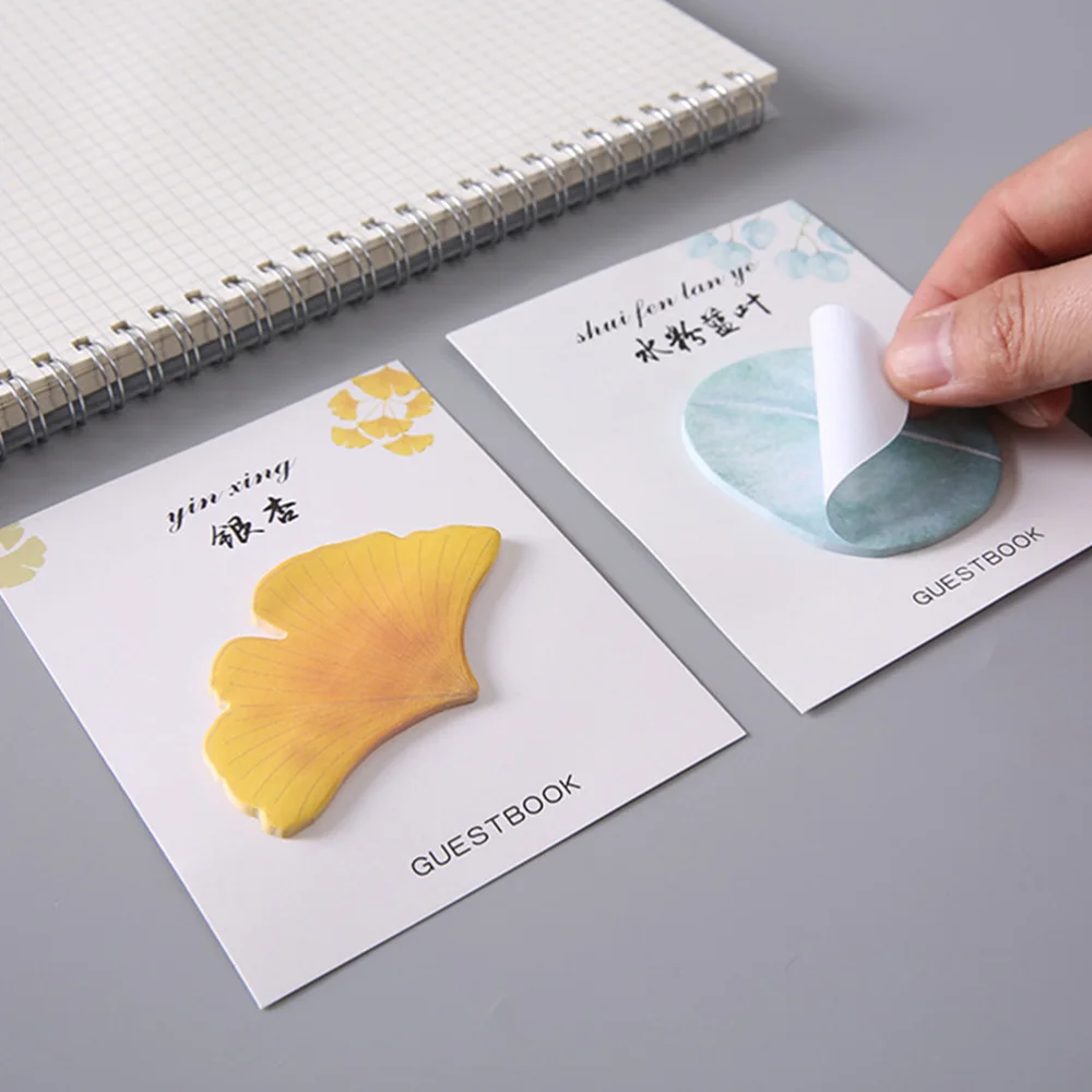 

12Pcs School Writing Memo Stickers Adhesive Note Pads Adorable Paper Post-notes