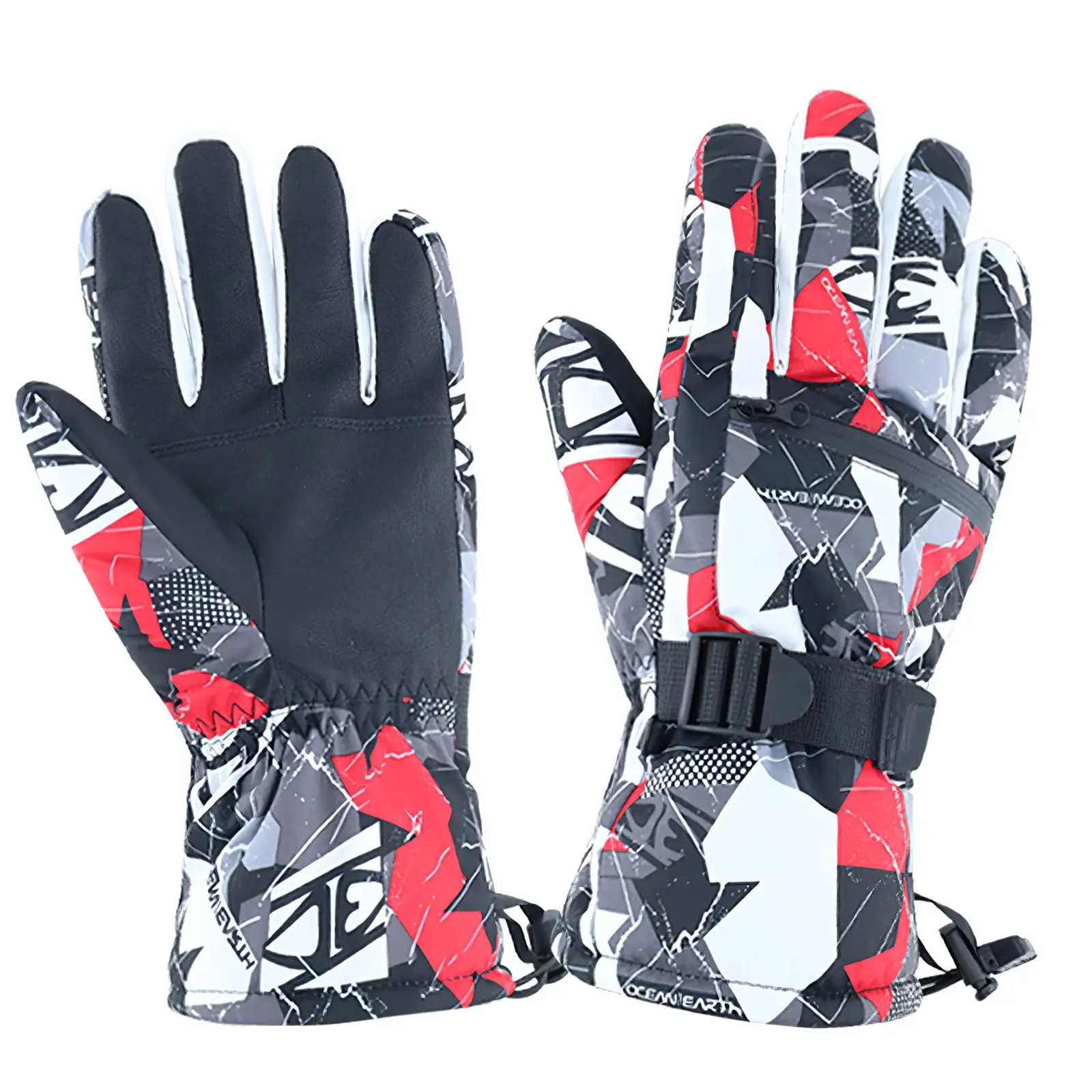 

Winter Warm Gloves Snow Ski Gloves Snowboard Gloves Cold And Waterproof Riding Motorcycle Fluff Warm Gloves Touch Screen
