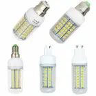 Светодиодная лампа 7 Вт, 9 Вт, 12 Вт, 15 Вт, 20 Вт, светодиодная лампа-кукуруза, Е14, E27, ES, BC, B22, G9, 5730, SMD, яркая лампа 220 В, 110 В, для дома, гостиной