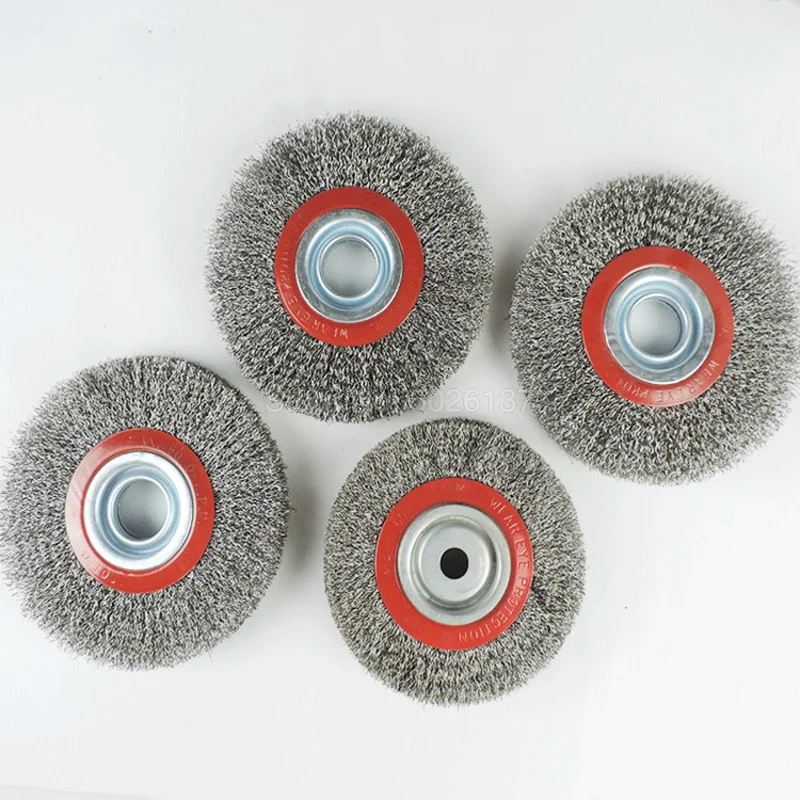 1 шт. Стальная Плоская проволочная колесная щетка соединительные кольца скамья