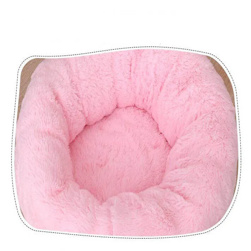 Превосходное лохматое меховое пончик Cuddler теплое плюшевое Домик принцессы кошки