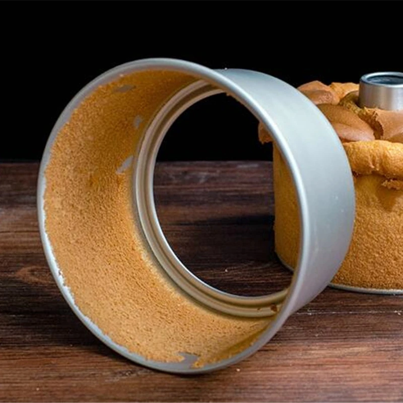 6 дюймов 8 алюминиевый сплав круглый шифон торт сковорода съемное дно полые