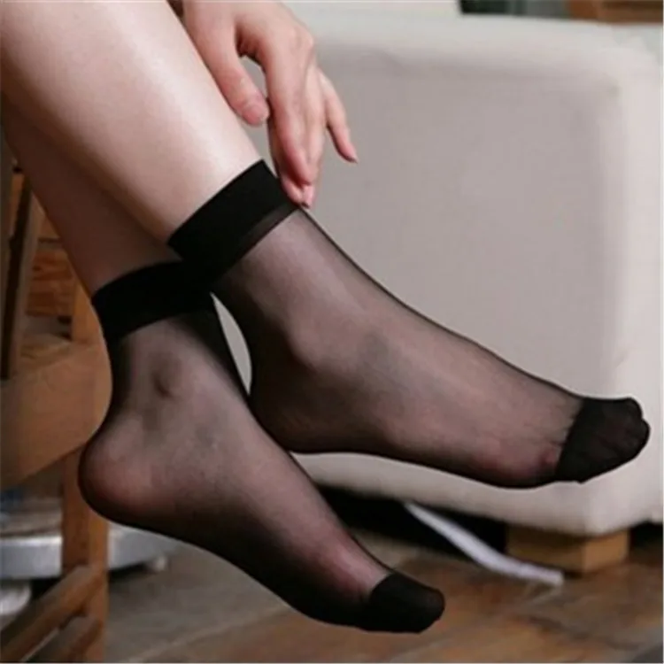 

10 PCS Ultra-thin Summer Women's Low-tube Stockings Crystal Anti-snag Silk Breathable Invisible Socks Women Calcetines Mujer