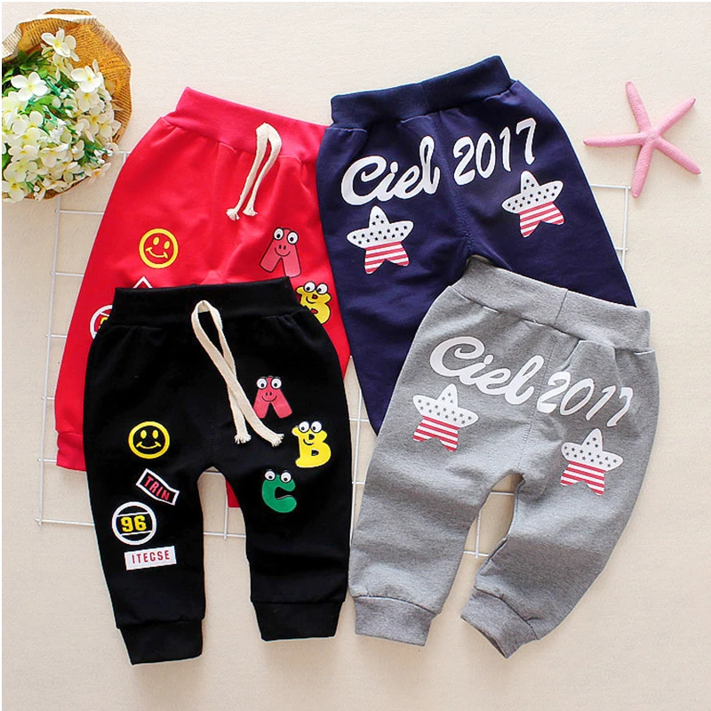 

Kids Cotton Letter Pants Baby Girls Harem Pants for Baby Casual Trousers Boy Girl Clothes