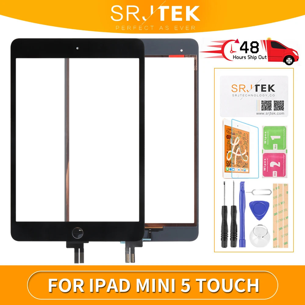 

Сенсорный экран для iPad Mini 5, цифрователь 5-го поколения для iPad Mini 2019, замена стекла сенсорного экрана A2124, A2126, A2133