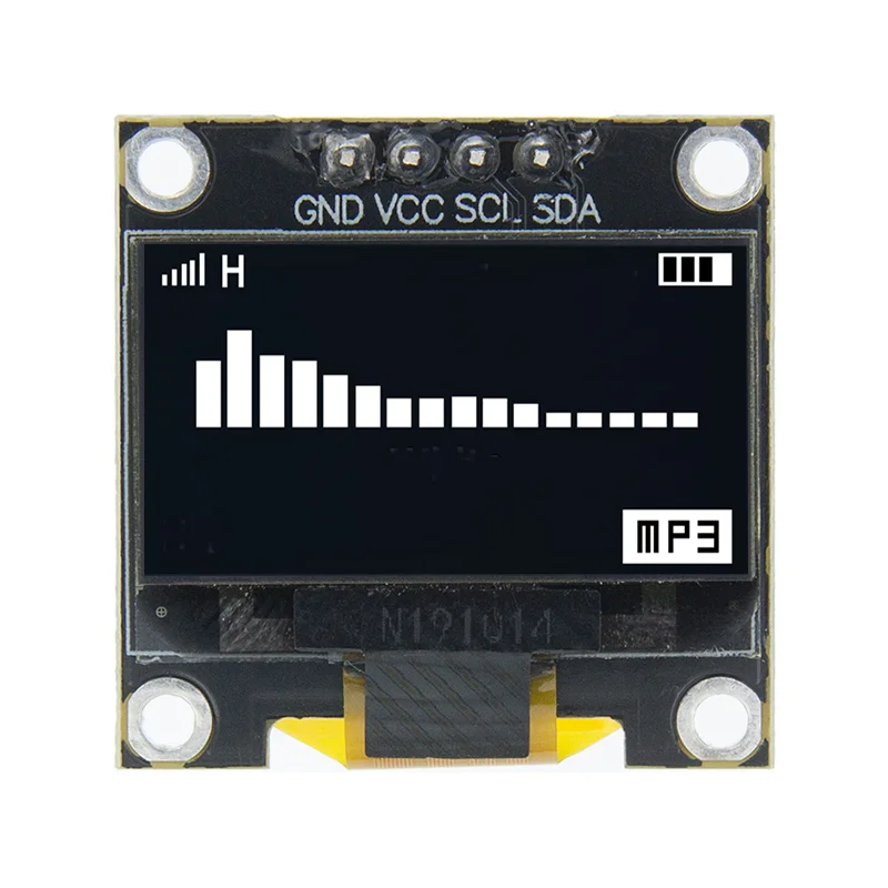 Оригинальный 0 96 дюймовый oled IIC Серийный белый OLED дисплей модуль 128X64 I2C SSD1306 12864