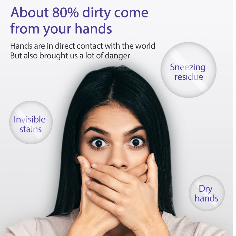 Яркий гламурный набор геля для дезинфекции рук экстракт алоэ увлажняющий