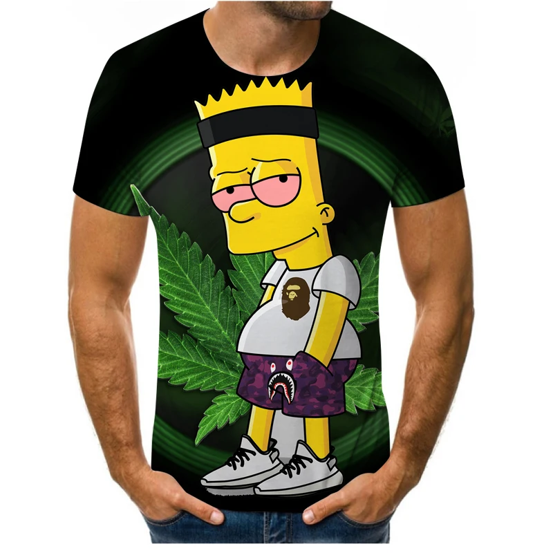

Cartoon fashion 3DT shirt printing T-shirt women summer short sleeve men's t-shirt funny anime t-shirt factory direct sales