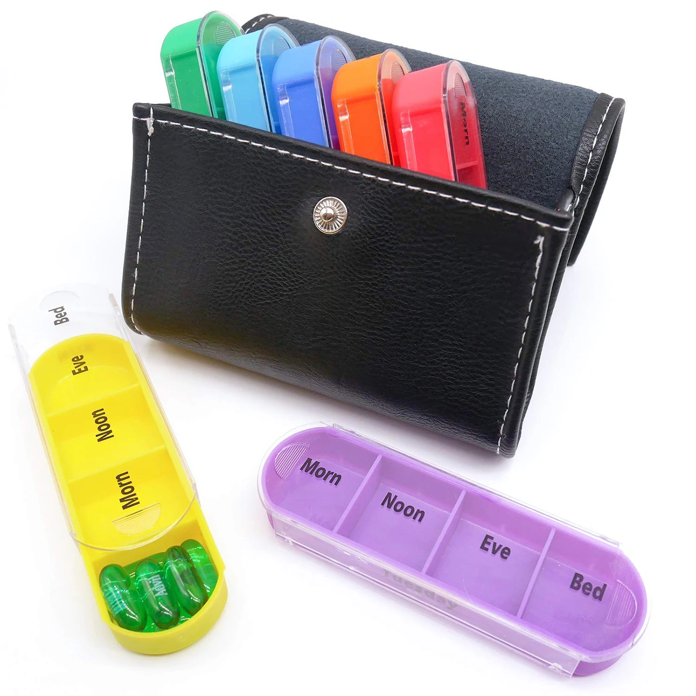 Коробка Портативный таблетки 28 сетки чехол для путешествий медицина ящик