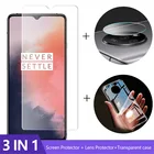 3-в-1 чехол + стекло для камеры для Oneplus 7t 7 Pro 1 + 7 1 + 7T 1 + 6 Защитное стекло для экрана на One Plus 7t 7 6t 6 защитное стекло