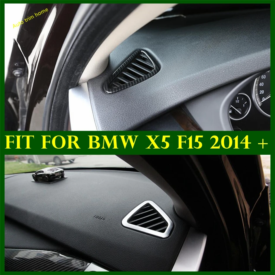 

Accessories Interior Refit Kit Side Dashboard Air Conditioning AC Outlet Vent Frame Cover Trim Fit For BMW X5 F15 2014 - 2019