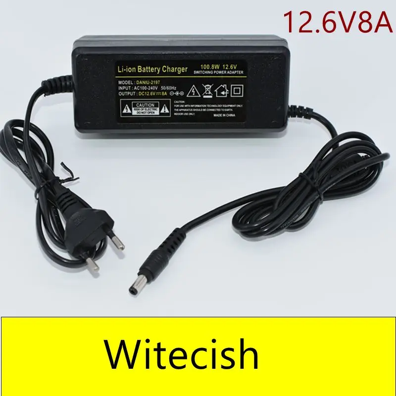 

12.6V 8A 18650 Lithium Battery Charger for 3S 10.8V 11.1V 12V li-ion Battery Fast charging Charger High quality free shipping
