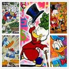 Disney DIY 5D алмазов картина Дональд Дак Полный круглая мозаика Набор для вышивания крестиком картина с вышивкой из бриллиантов набор Стразы Настенный декор