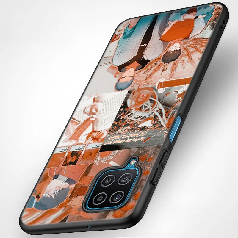 Чехол в стиле аниме банан и рыба для Samsung Galaxy M11 M12 M21 M51 M52 M32 5G M30 M31 S Note 10 Lite 20 Ultra J2 J6 J8