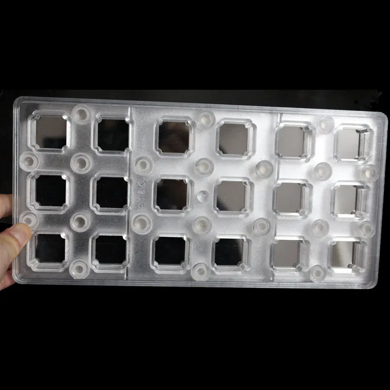 18 пустотелых квадратный инструмент для выпечки с зеркалом прозрачная Магнитная