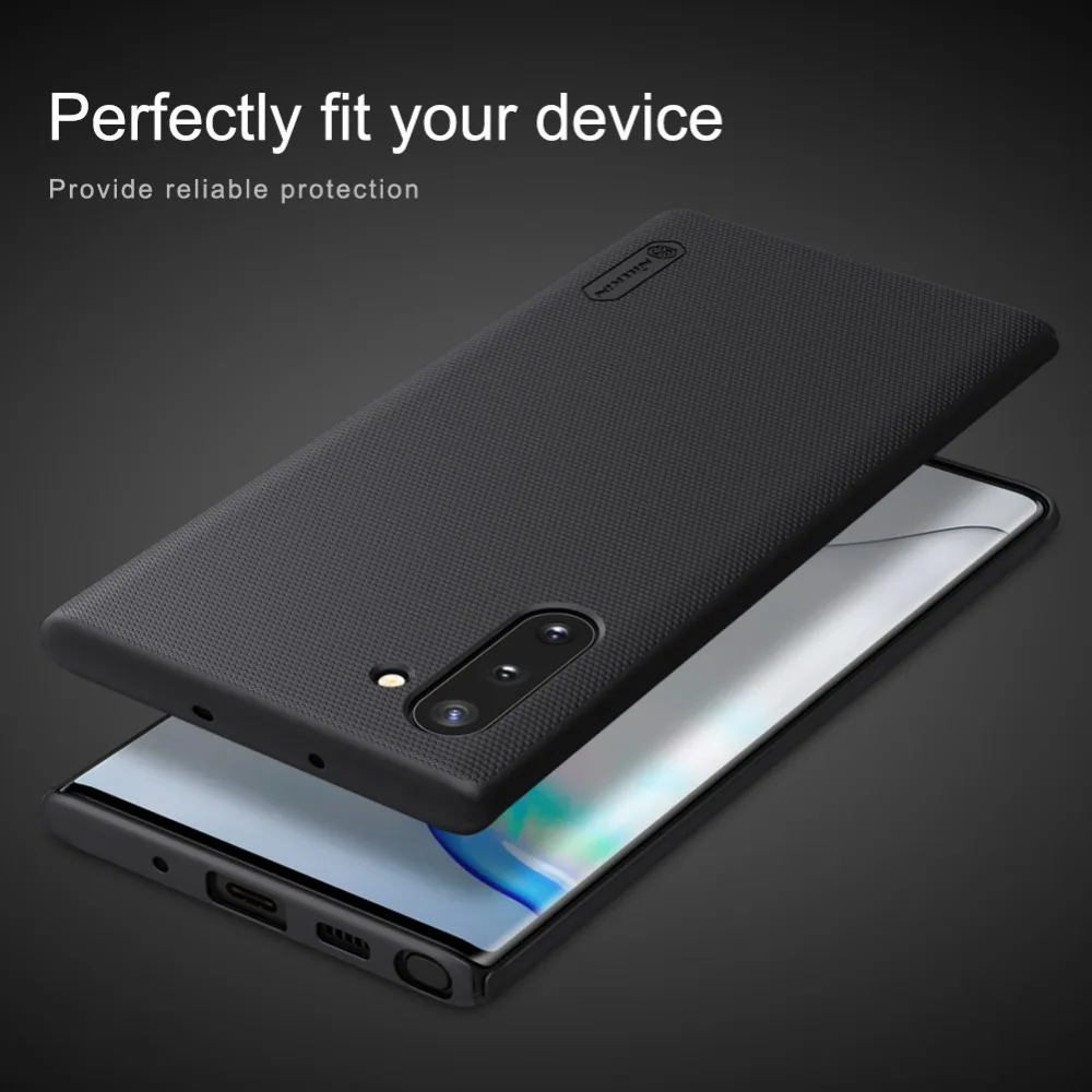 Чехол для samsung Note 10, чехол для samsung Note 10 Plus, NILLKIN, супер матовый щит, матовая твердая задняя крышка, чехол, подарок, держатель для телефона