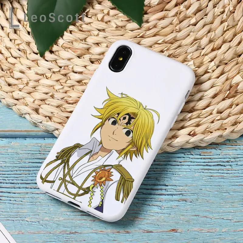 

Anime Seven Deadly Sins Phone Case Candy Color for iPhone 6 7 8 11 12 s mini pro X XS XR MAX Plus