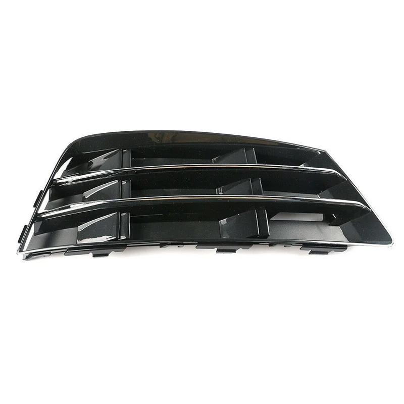 

Front Bumper Fog Light Grille Grill, with Chrome Panel For- A4 B9 2016-2017 Fog Lamp Cover 8W0 807 681 R