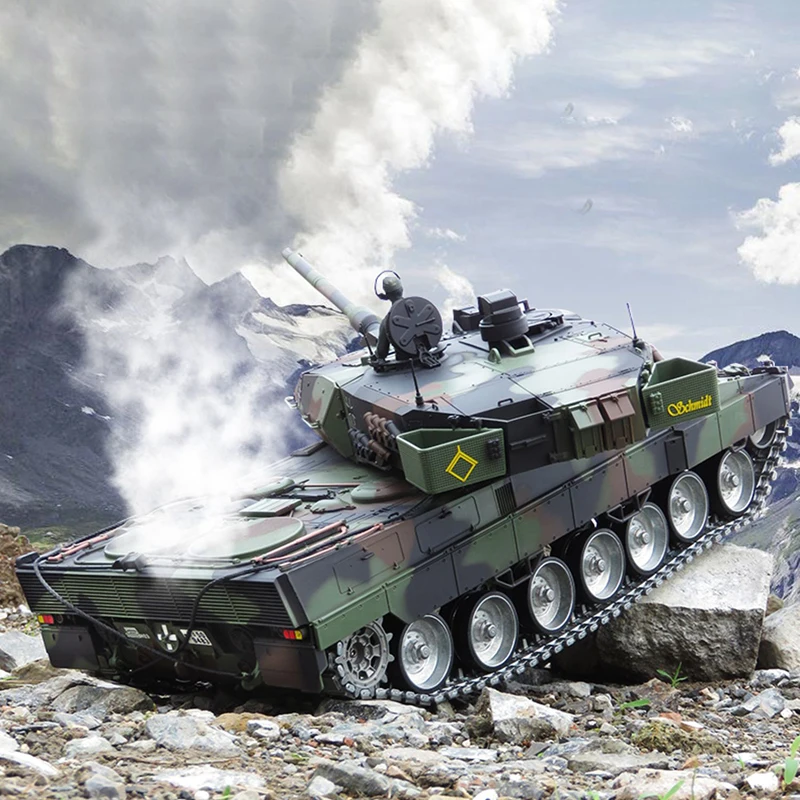 1/16 Радиоуправляемый немецкий Леопард 2A6 2 4 ГГц Танк 7 0 Ultimate Edition дымовая и звуковая