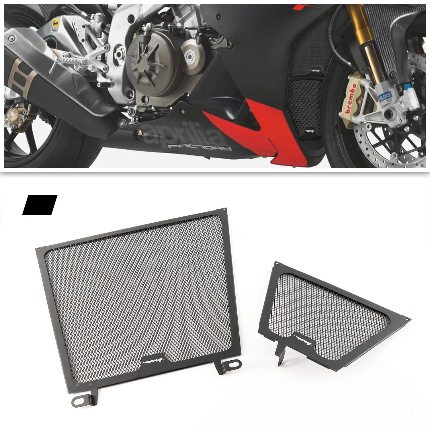 Защитная крышка для решетки радиатора мотоцикла APrilia RSV4 RR 2009 2020 R RF 2020|Накладки и