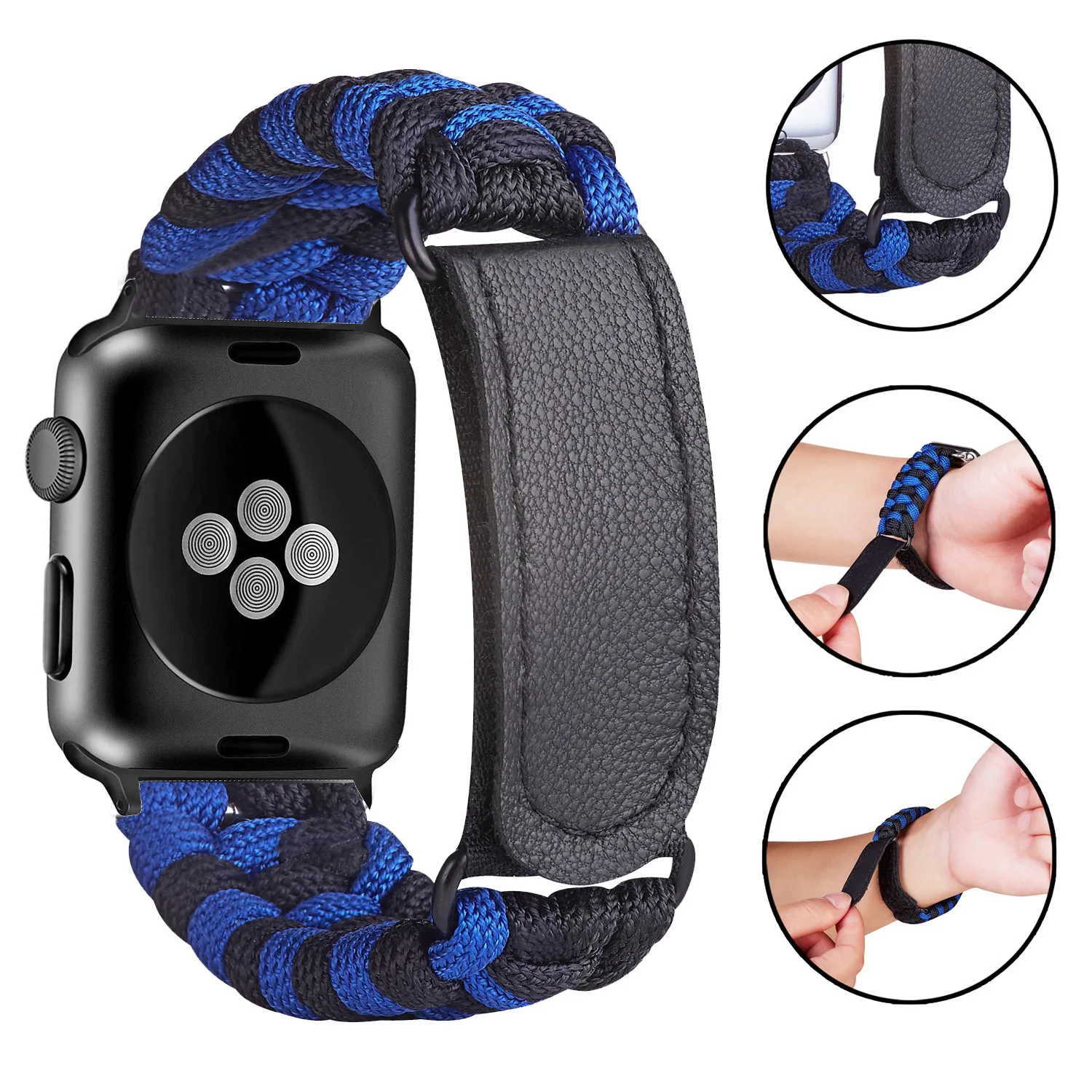 

Ремешок спортивный Плетеный для Apple Watch Band 44 мм 45 мм 42 мм 38/40 мм