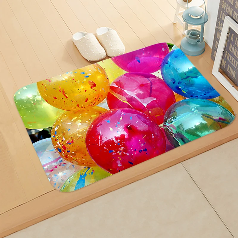 Рождественский декоративный коврик напольный с принтом нескользящий