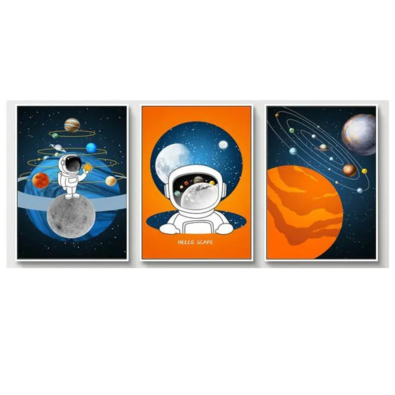 

DIY Astronaut Full Square Drill Diamond Painting Colorful Handmade Cross Stitch Kits Embroidery Mosaic Home Room Wall Decor
