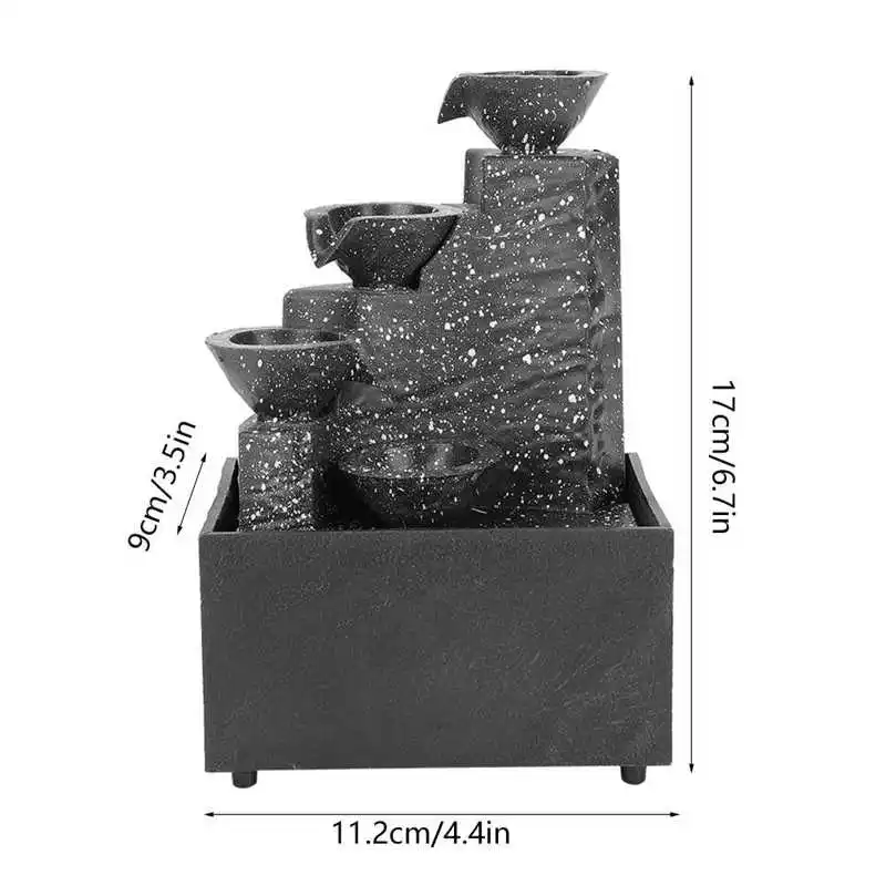 Настольный USB фонтан с орнаментом поделки для дома офиса стола украшение