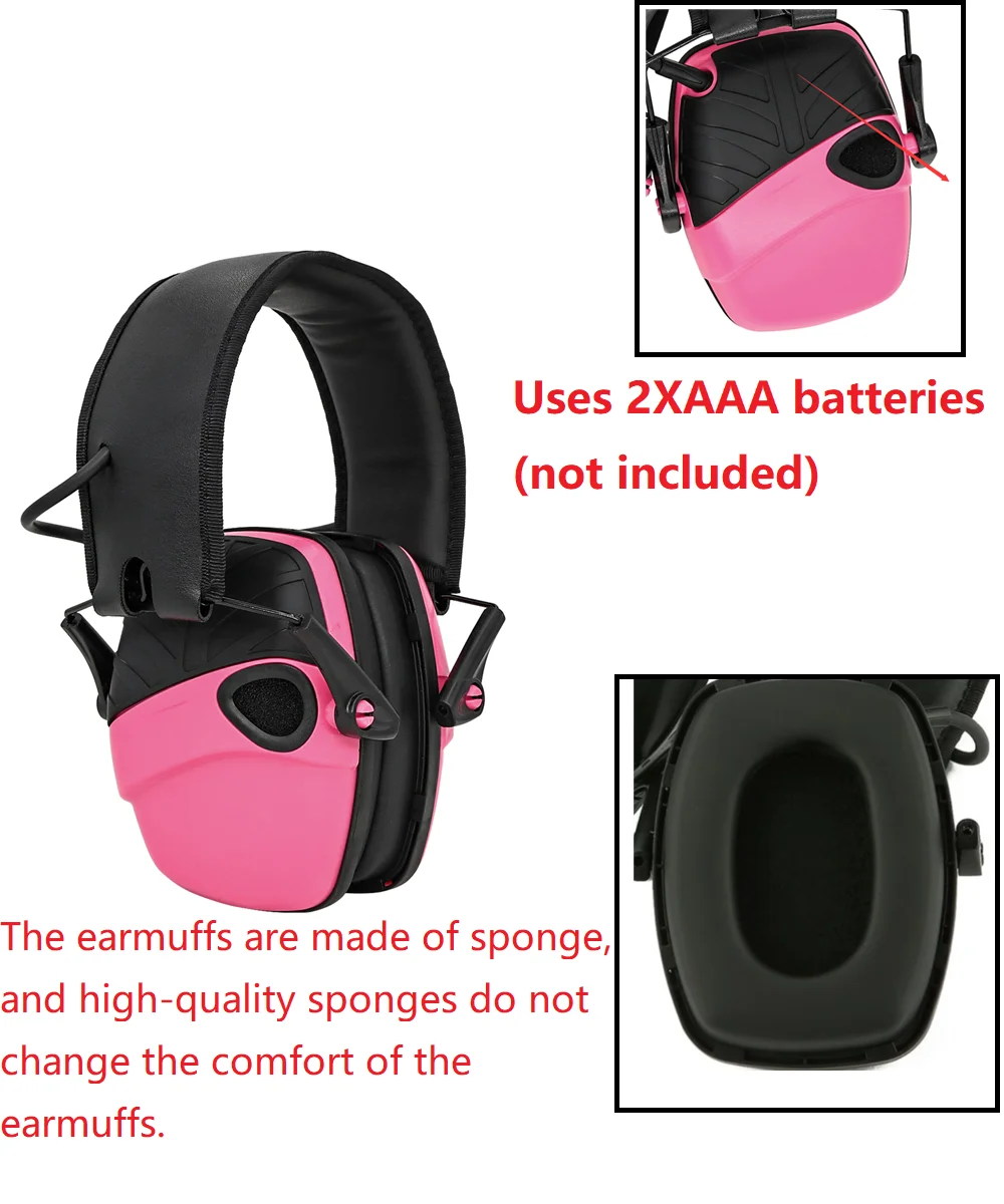 Защитные наушники с шумоподавлением усилением звука защитой от шума тактические