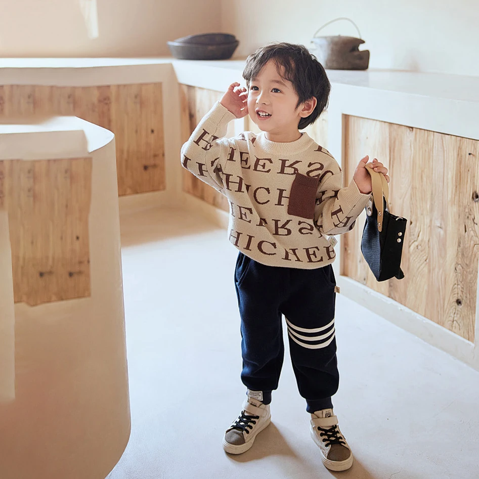 

Baby Casual Sweater Crewneck Thick Kids Slouchy Clothing For Boys Girls Autumn Winter Sweaters