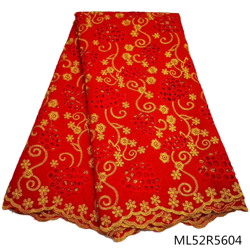 

BEAUTIFICAL Cotton lace in switzerland fabrics cheaper african party embroidery voile lace material 5 yards/lot ML52R56