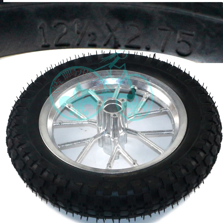 12 5-2 75 колесо с резиновой шиной для 49cc Mini Quad внедорожный велосипед Скутер ATV багги