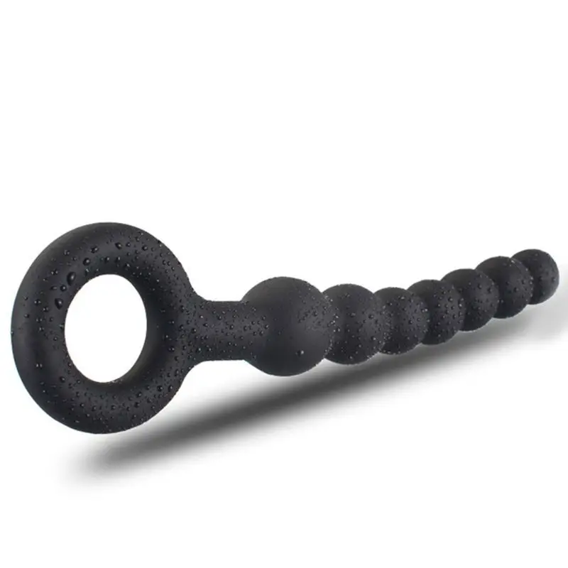 Бусины Анальная пробка Силиконовая Водонепроницаемая Женская Ручная стимуляция