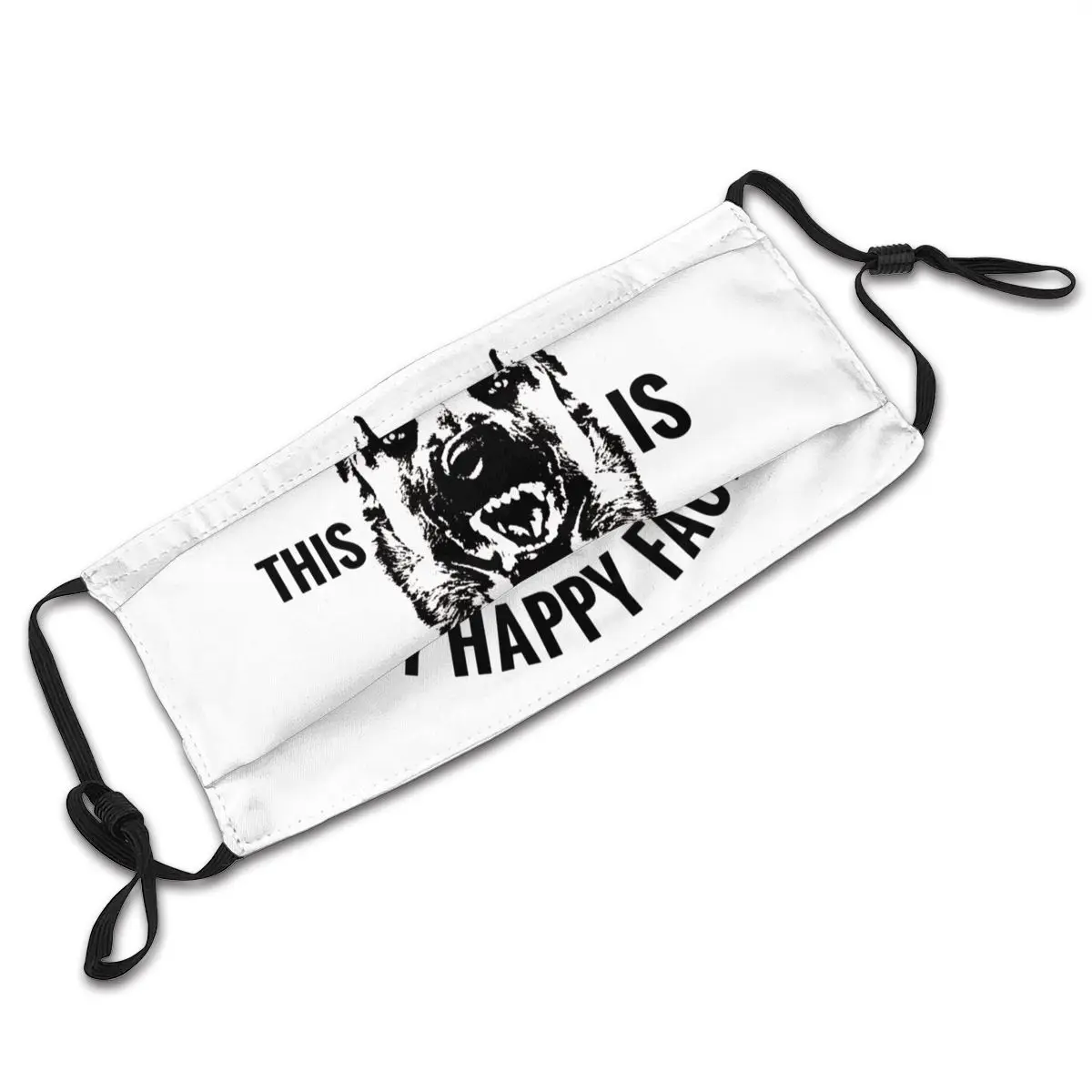 

Malinois Mouth Face Mask Belgian Shepherd Malinois Facial Mask Polyester with 2 Filters for Adult Lovely Mask