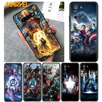 marvel avengers hero for samsung galaxy s21 ultra plus note 20 10 9 8 s10 s9 s8 s7 s6 edge plus soft black phone case