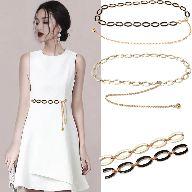 Luxury Designer 2020 New Ladies Fashion Colorful Milk White Plastic Belt Classical Elegant Women Simple Wild Pants Belt Bg-1588