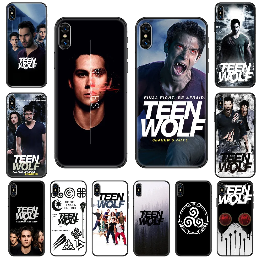Чехол для телефона TV Teen Wolf iphone 4 4s 5 5S SE 5C 6 6S 7 8 plus X XS XR 11 PRO MAX 2020 черный чехол из ТПУ 3D