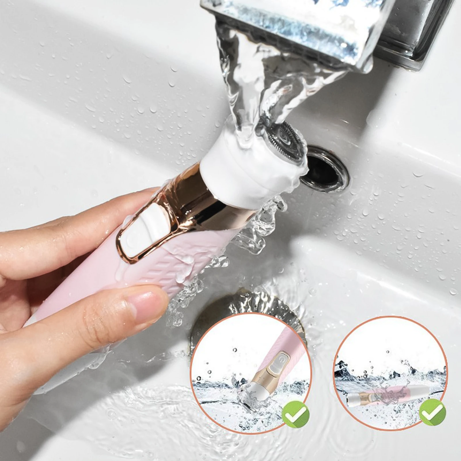 

5 in 1 Electric Hair Remover Rechargeable Lady Shaver Nose Hair Trimmer Eyebrow Shaper Leg Armpit Bikini Trimmer Women Epilator
