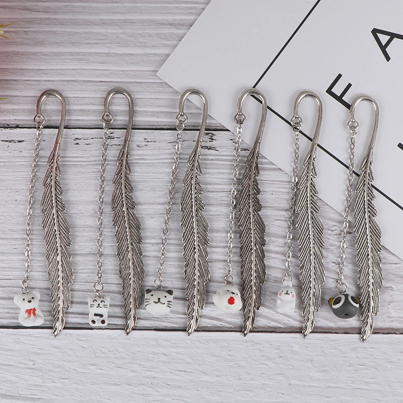 1 шт. кавайные закладки в виде животных металлическая Закладка листа