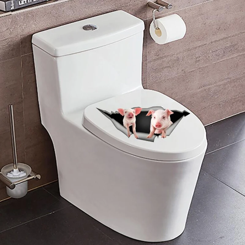 Креативный 3D милый стикер на стену с Свинкой украшение дома для холодильника