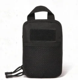 Мужская тактическая Сумка Molle, поясная сумка, маленький карман, военная поясная сумка для бега, сумка для путешествий, кемпинга, сумки с мягкой спинкой - Цвет: Черный цвет
