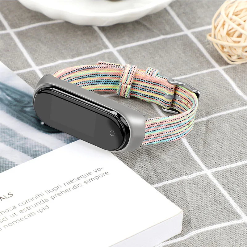 Аксессуары для mi band 4, браслет pulseira mi band 4, 3, ремешок для смарт-часов, сменный нейлоновый Браслет Для xiaomi band 4, браслет correa, ремешок