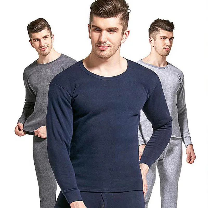 Новое модное Стильное термобелье комплекты для мужчин зимнее Длинная зимняя