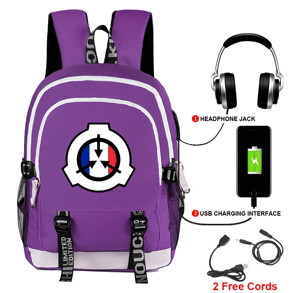 

Scp With Usb Backpack Bag Student Bookbag Rucksack Student Schoolbag Bag Travel